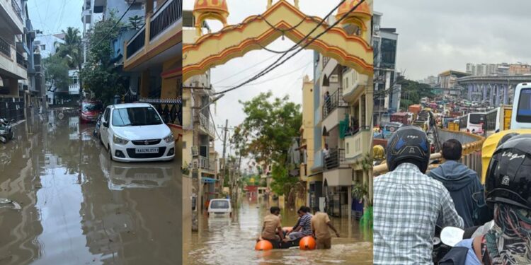 Bengaluru Rains | Bengaluru Rain Alert | Bengaluru Weather Alert | Bengaluru Rain Yellow Alert | Bnegaluru Rains Photo | , Hitech City Bangalore's Naiya Dubi; See the scene in these five pictures. News Track in Hindi