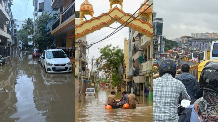 Bengaluru Rains | Bengaluru Rain Alert | Bengaluru Weather Alert | Bengaluru Rain Yellow Alert | Bnegaluru Rains Photo | , Hitech City Bangalore's Naiya Dubi; See the scene in these five pictures. News Track in Hindi