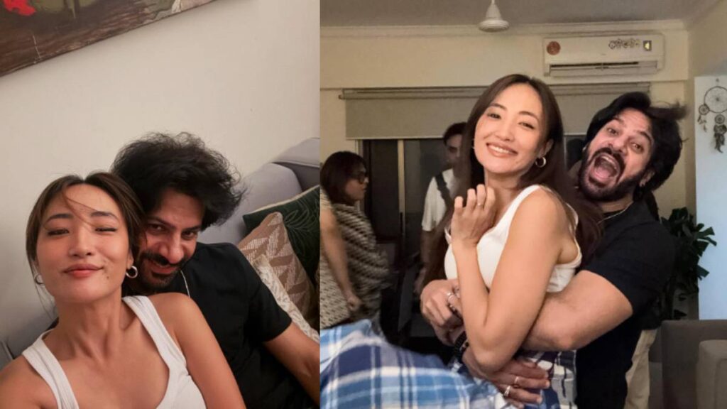 Bigg Boss winner in romantic style with roomy girlfriend