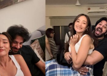 Bigg Boss winner in romantic style with roomy girlfriend