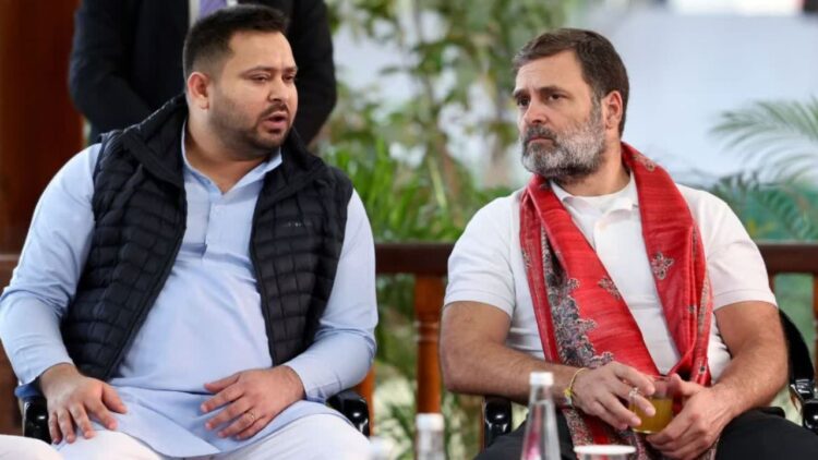 Bihar Assembly Elections | Bihar Assembly Elections 2025 | Bihar Assembly Elections 2025 Latest Update | Bihar Elections 2025 | Newstrack | Tejashwi and Rahul break up! NDA will kill Baji, a new controversy in the grand alliance; Reminds history. News Track in Hindi