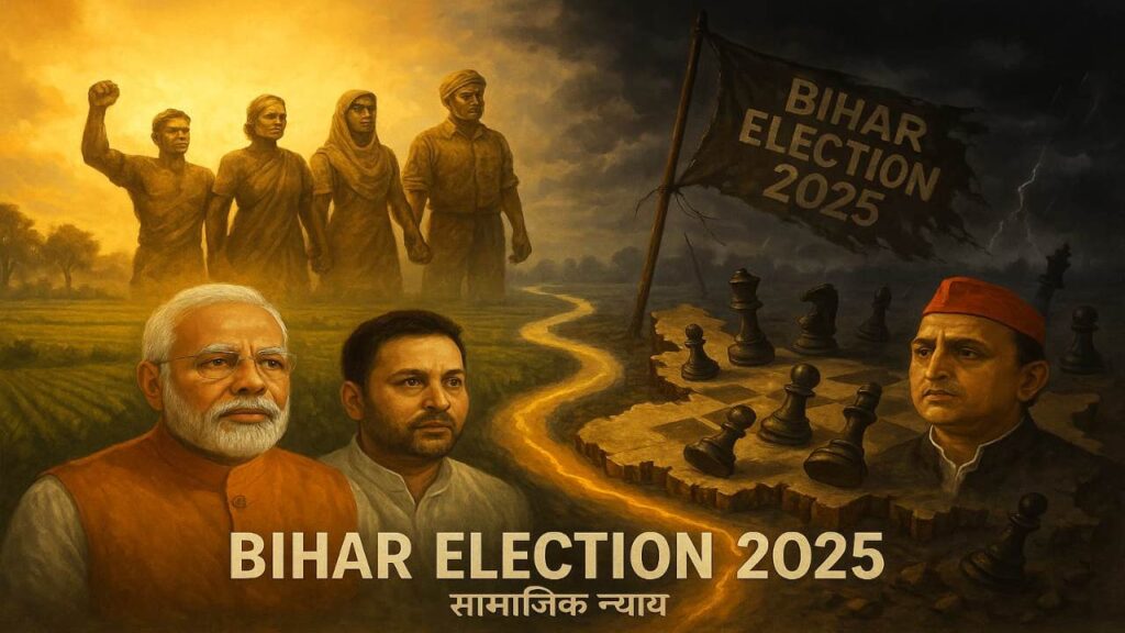Bihar Election 2025, Caste Based Census, Social Justice, Vote Bank Politics, Political Agenda, Tejashwi Yadav, Nitish Kumar, BJP, OBC, EBC, Reservation, Reservation, PoLitical Strategy, Political Strategy, Bihar Politics, Political Impact, Census Data, Caste Equations, Political Alliances, Social Change, Electoral Politics, Political Analysis, Bihar Voters, Political Discourase, Regional Politics, Politics, Political Futures, Electoral Math, Political Experiment, Bihar Leadership, Political Change, Bihar Development, Political Challenge, Political Aspirations, Elctorral Dynaamics, Political Controversy, Censusus Results, Political Influence, Social Representation, Political Debate, Bihar Government, Political Parties, Social Impact, Political Reperse, Bihar Elections | Bihar Election 2025: Political agenda of 'caste -based census' in Bihar: Mathematics or revolution of social justice? Who will be in profit, who will spoil the game? , News Track in Hindi
