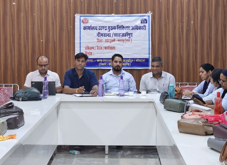 Block health meetings held in Neemrana, special discussion on heat wave and seasonal diseases along with RISE training