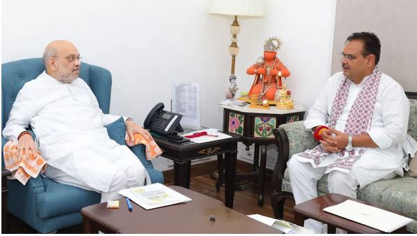 Chief Minister Bhajan Lal Sharma meets Amit Shah, congratulations for the success of Indian armed forces in Operation Sindoor