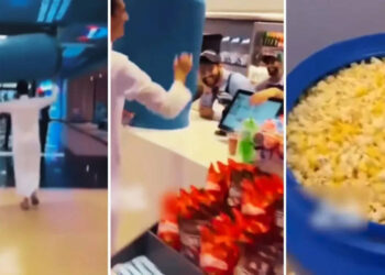 Cinemahal offered unlimited popcorn offers, people reached with drums; Video viral