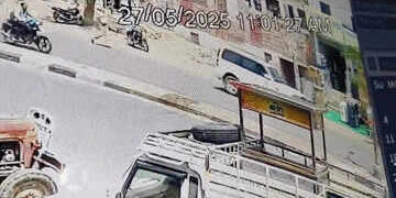 Conspiracy to crush head constable from Scorpio in Jodhpur, full incident imprisoned in CCTV, police is investigating