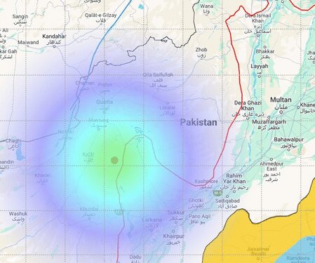 Earthquake tremors once again in Pakistan, Balochistan remains center