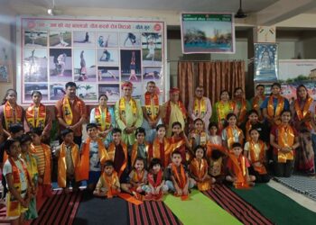 Educationist Devnarayan Ziman's greetings on becoming a lifetime member in India Swabhiman Trust