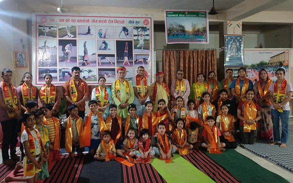 Educationist Devnarayan Ziman's greetings on becoming a lifetime member in India Swabhiman Trust