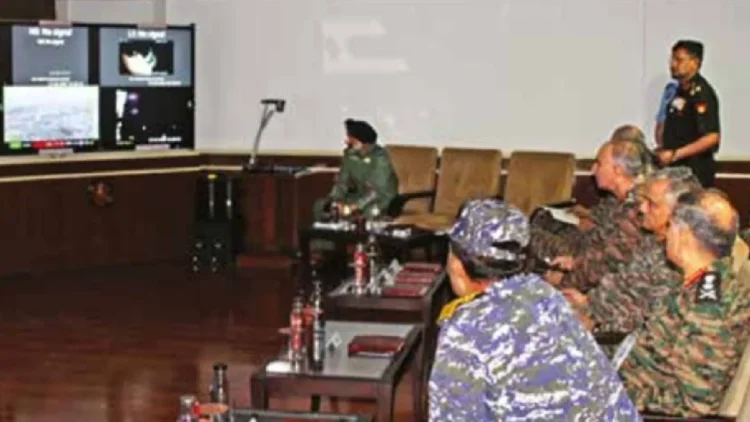 First Pictures of Service Chiefs Monitoring Operation Sindoor: During Operation Sindoor, I was doing monitoring from the major control room of the three armies of India, monitoring, released photo DURING Operation Sindoor, The Chief of the three arms of India was monitoring from the corstor