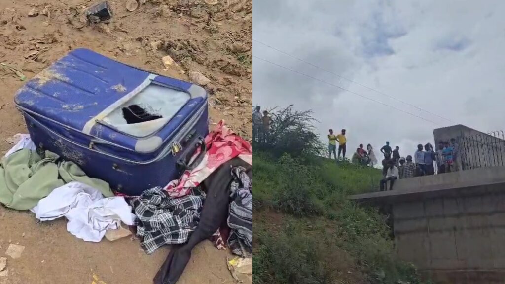 Girl's body found in blue suitcase, feared to throw away from the moving train after murder
