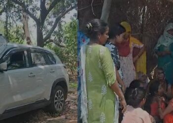Hardoi: Painful death of elderly, one injured due to high speed uncontrolled car collision