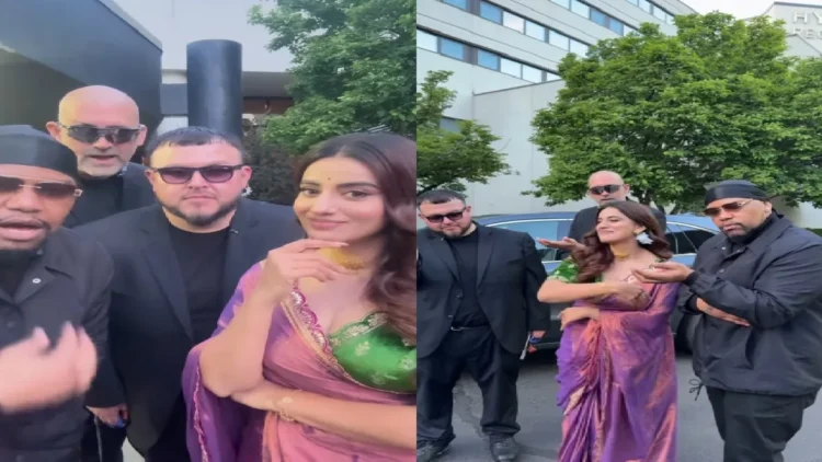 In America, Akshara Singh has fun with foreign people, danced to Bihari songs