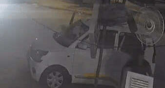In Rajasthan, a car rider, unhappy with the heat, stole the cooler, the incident imprisoned in CCTV
