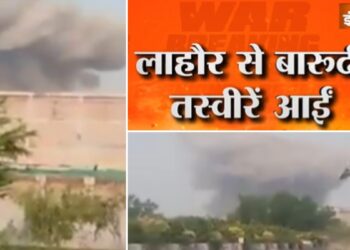 India flew 6 airbase of Pakistan, see how all the smoke was done in the blast