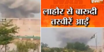 India flew 6 airbase of Pakistan, see how all the smoke was done in the blast