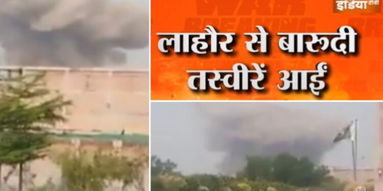 India flew 6 airbase of Pakistan, see how all the smoke was done in the blast