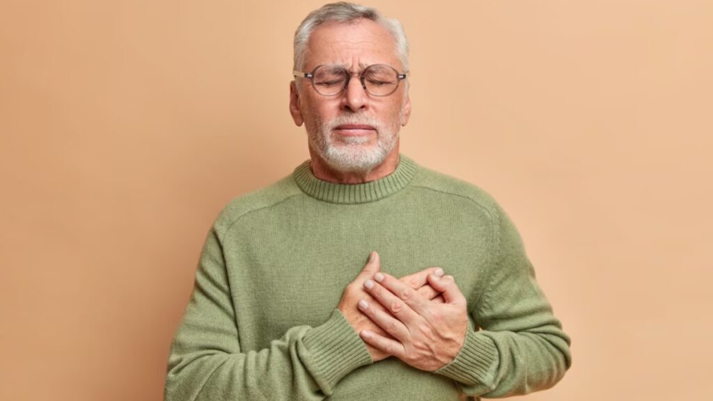 Is there pain in these parts of your body, is there a sign of heart attack?