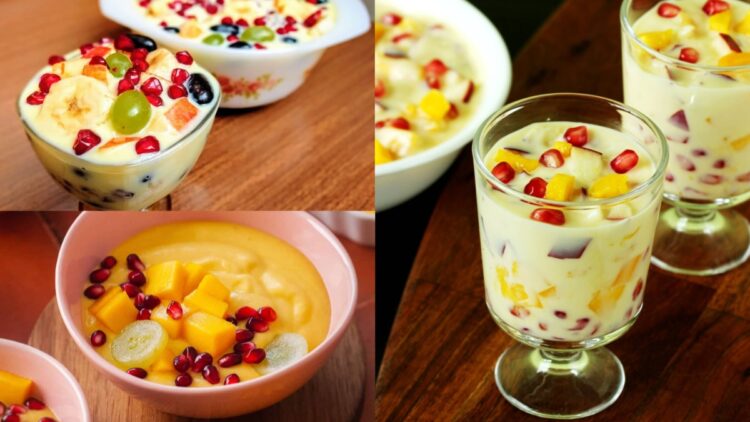 It is at night, make some sweet mind to eat, make fruit custard, recipe will be in minutes