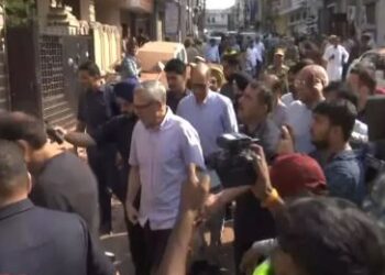 Jammu and Kashmir Chief Minister Abdullah visited the residential area affected by the blast in Jammu