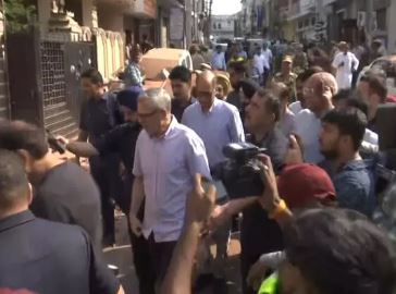 Jammu and Kashmir Chief Minister Abdullah visited the residential area affected by the blast in Jammu