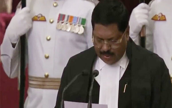 Justice BR Gavai, who became the new Chief Justice of India, President Murmu administered the oath