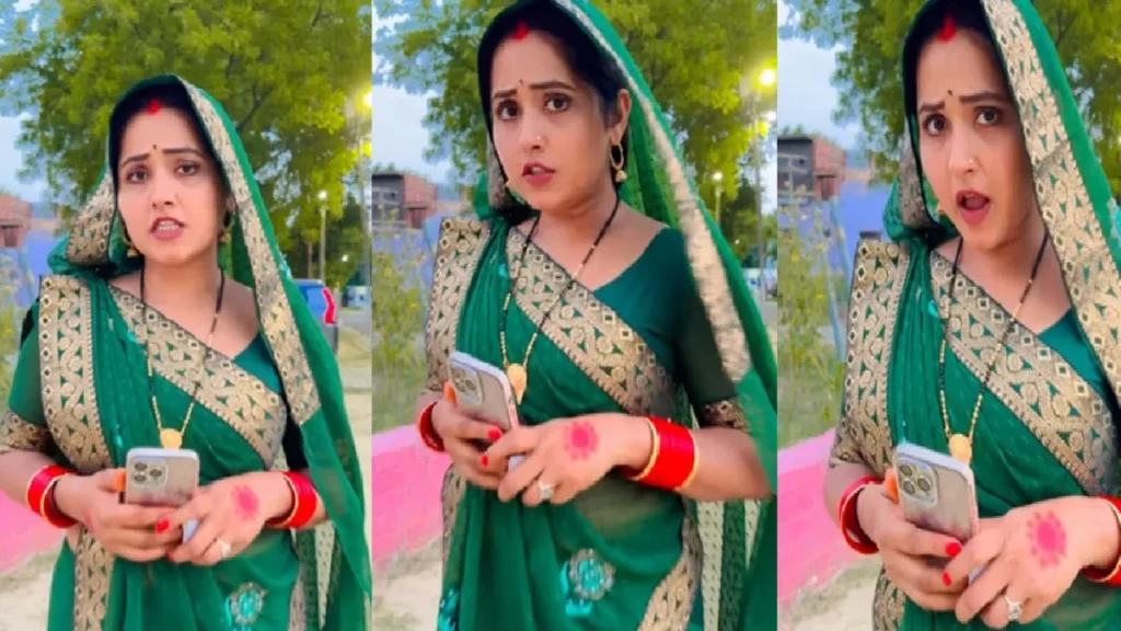 Kajal Raghavani's dance will be robbed of Kajal Raghavani with pallu on her head, video went viral