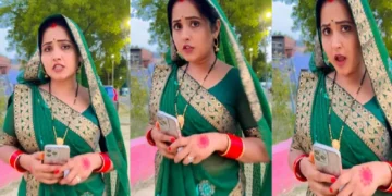 Kajal Raghavani's dance will be robbed of Kajal Raghavani with pallu on her head, video went viral