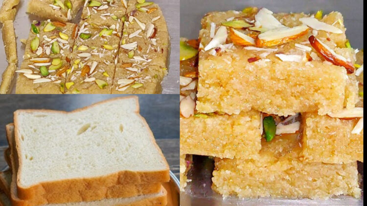 Make delicious granular barfi with bread, taste that no one will be identified