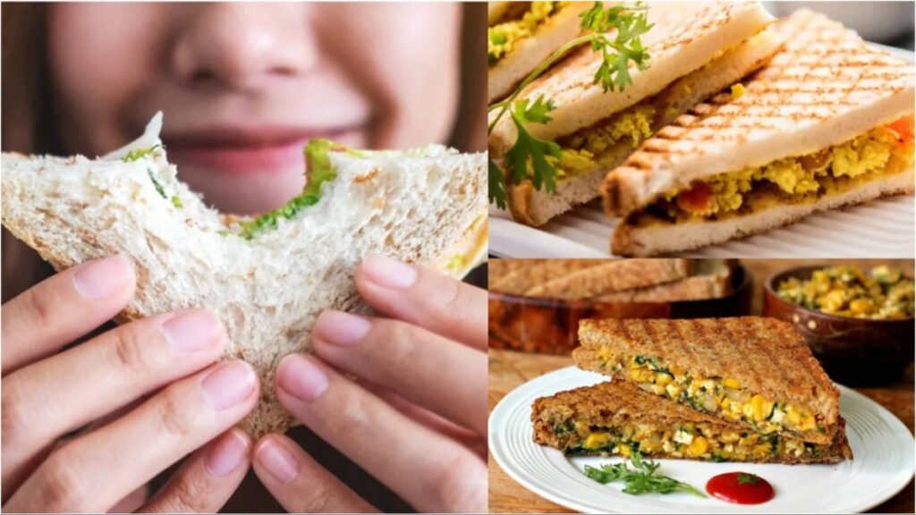 Make quick breakfast in the morning, cheese corn sandwich, health dose, life with taste