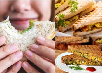 Make quick breakfast in the morning, cheese corn sandwich, health dose, life with taste