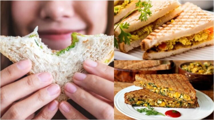 Make quick breakfast in the morning, cheese corn sandwich, health dose, life with taste