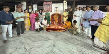 Maruti Mahamangal Archan ritual concluded at Sri Pitambara Ashram