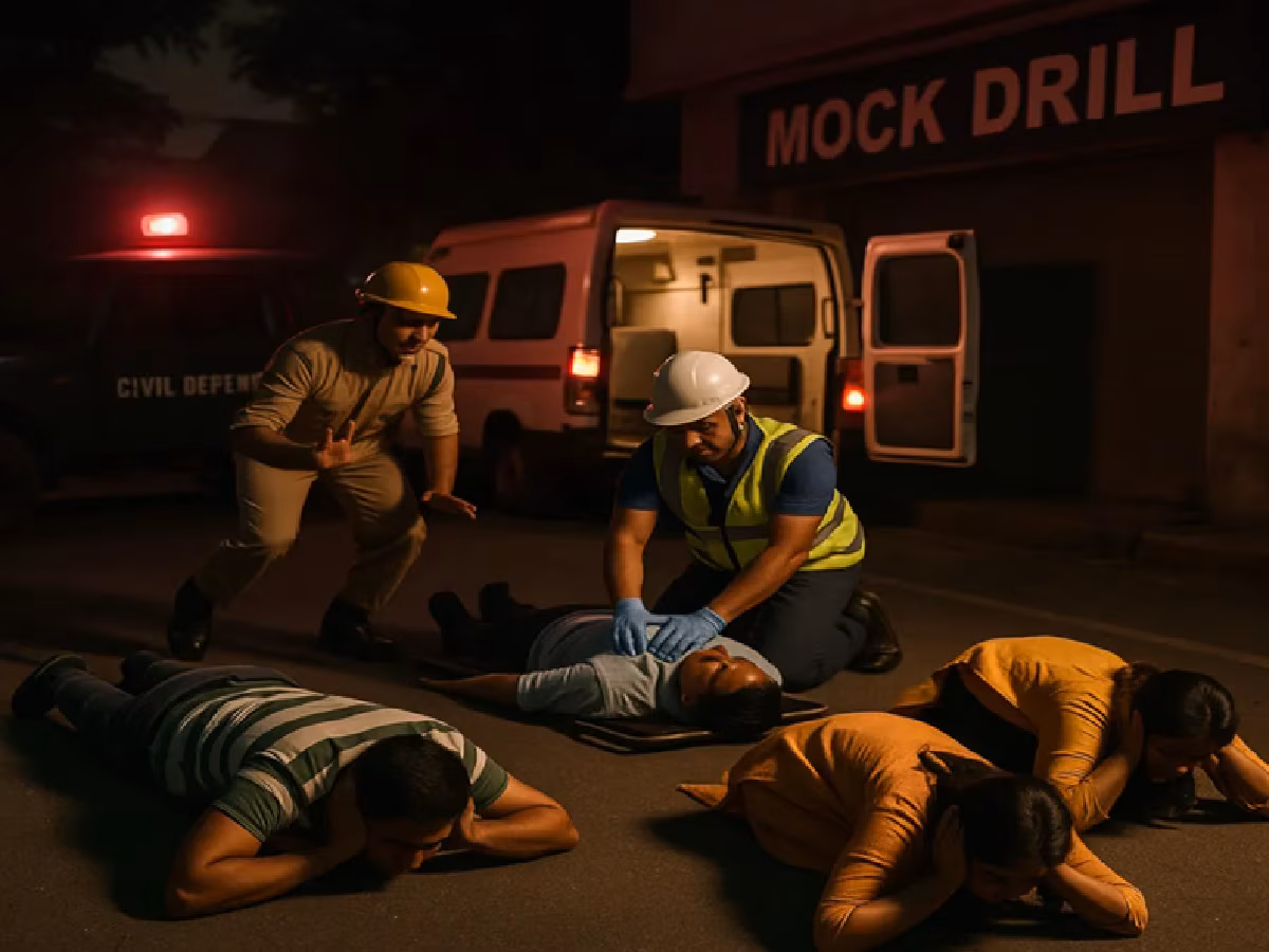 Mock Drill In India: ब्लैकआउट से लेकर सायरन तक, 2 मिनट के वीडियो में जानिए इस आपातकालीन स्थिति में क्या करना है ?