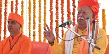 Mohan Bhagwat reached Nagaur after seven years, learn 3 days in the video, no vehicle zone outside the camp