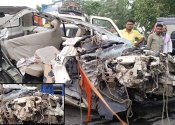 Muzaffarpur Sitamarhi Highway Accident | Sitamarhi News | Breaking News | Road Accident | Muzaffarpur Sitamarhi Accident | Breaking News Today | Bihar News, | Large accident on Muzaffarpur-Sitamarhi highway, 3 killed in a strong collision between truck and Scorpio, 2 injured | News Track in Hindi