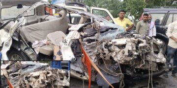 Muzaffarpur Sitamarhi Highway Accident | Sitamarhi News | Breaking News | Road Accident | Muzaffarpur Sitamarhi Accident | Breaking News Today | Bihar News, | Large accident on Muzaffarpur-Sitamarhi highway, 3 killed in a strong collision between truck and Scorpio, 2 injured | News Track in Hindi
