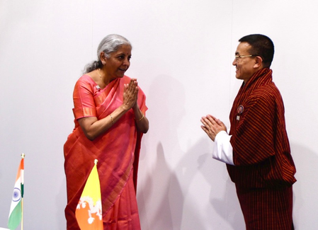 Nirmala Sitharaman met Bhutan Finance Minister Lionpo Leke, discussion on cooperation between the two countries