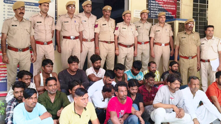 Niwai police took action: 22 accused arrested under Dhar Catch Abhiyan