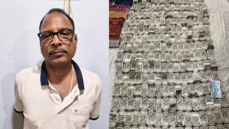 Odisha Cash Kand | Bhubaneswar Cash Kand | Chief Engineer Cash Kand | Odisha News in Hindi | Latest Hindi News | Raid in Chief Engineer House | , Another cash scandal, raided, started throwing 500-500 packs from the window, this time Rs 2.1 crore cash received from the engineer's house. News Track in Hindi