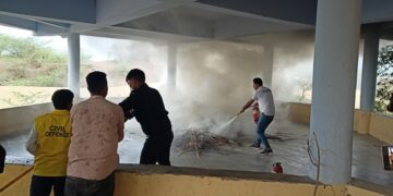 Operation Shield: Mock drill of air strike in Deeg Tehsil office, emergency preparations checked