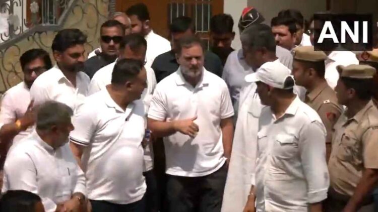 Rahul Gandhi reached the house of Lieutenant Vinay Narwal, who lost his life in Pahalgam terror attack, met family members
