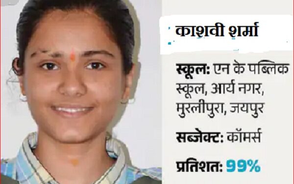 Result of RBSE XII declared: Jaipur's Kashvi created Kamal, scored 99% marks in 12th commerce