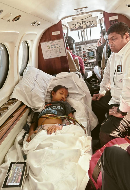 Sanjeevani became PM Shri Air Ambulance for 7 -year -old girl from Bhopal
