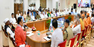 Sarva Dharma Sadbhav meeting held under the chairmanship of Governor Haribhau Bagde at Raj Bhavan
