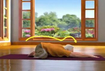 'Shashankasana' gives flexibility to the spine, calm the mind and effective in relieving stress