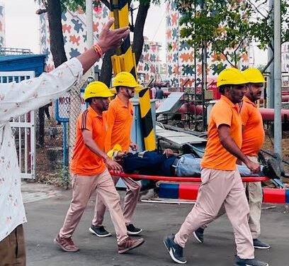 Successful conduct of mock drill at Salavas IOC depot under operation practice