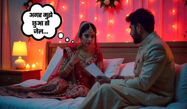 Such insistence started on the honeymoon, husband obeyed the fifth day, then departed with his own wife with lover