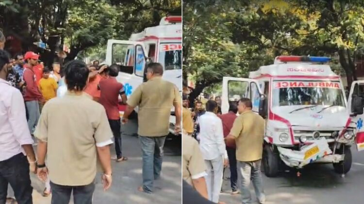 The ambulance, who came out to save lives in Bengaluru, wreaked havoc of death, flown 7; VIDEO