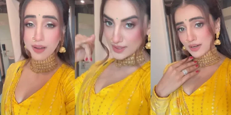 The heart of fans slipped on Akshara Singh's dance in yellow saree, actress asked fans these questions